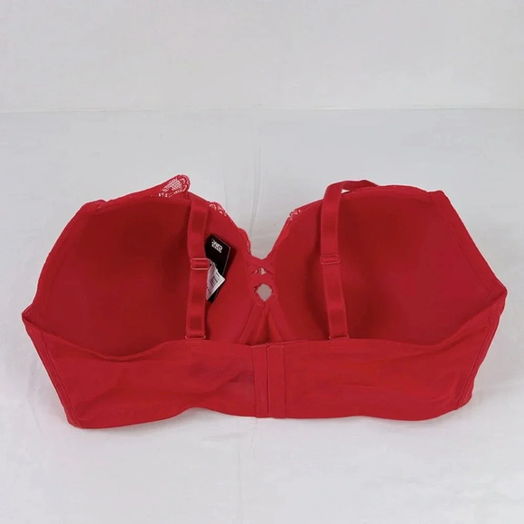 Torrid Curves Women’s 44DDD Push Up Bra Underwire Lace Padded Convertible Strap - Picture 2 of 7